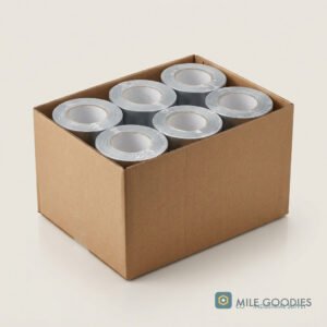 Duct Tape — Silver, 6 Roll Case