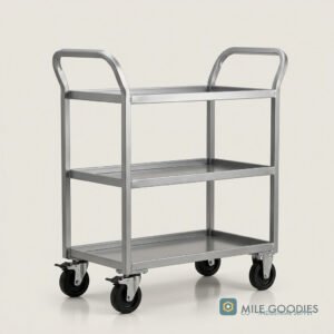 Steel Utility Cart — 3 Shelf