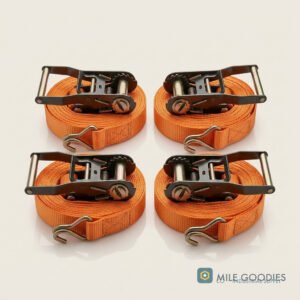 Ratchet Tie-Down Straps — 4 Pack